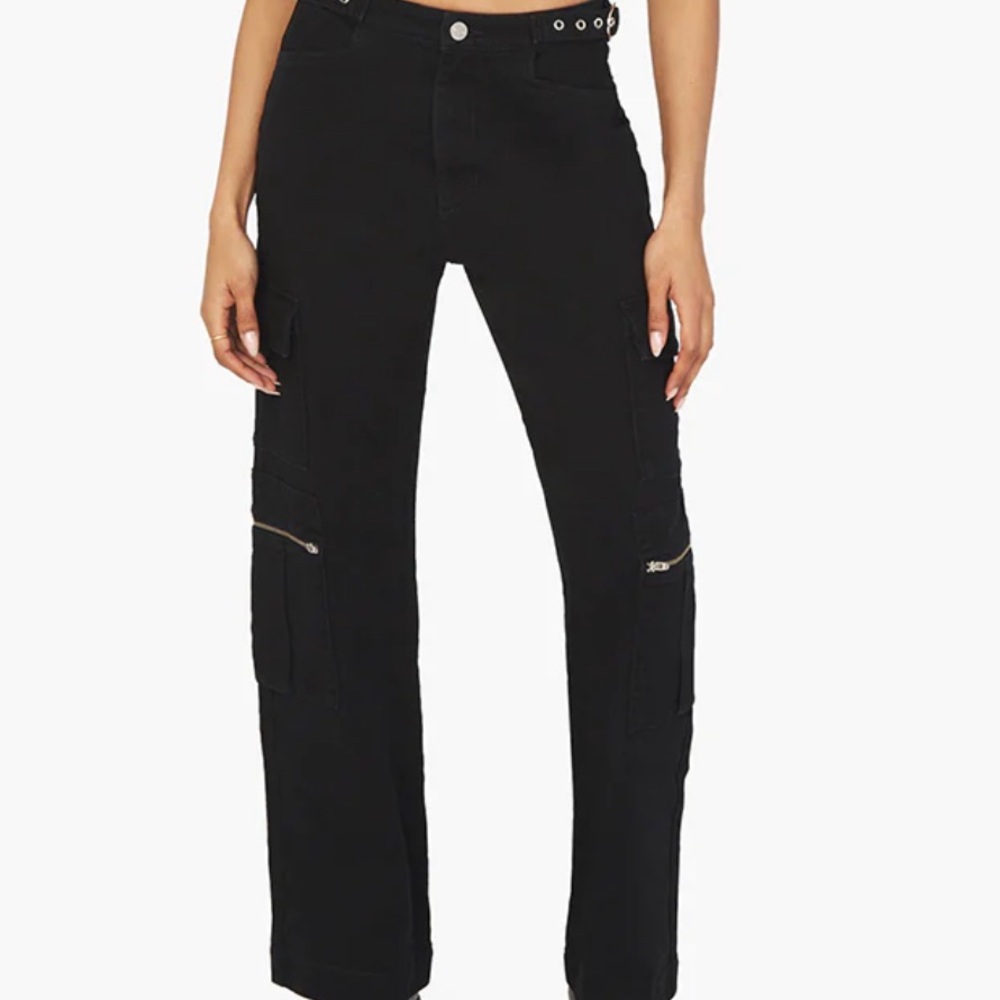 UTILITY STRETCH TWILL DENIM STRAIGHT JEAN